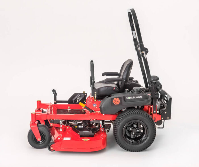 Worldlawn Diamondback mower side view