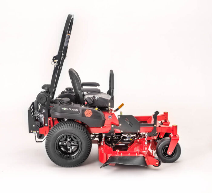 Worldlawn Diamondback mower side view